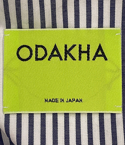 美品 ODAKHA オダカ 半袖シャツ ストライプ ブルー OH26SS-SH02 レディース SIZE 1