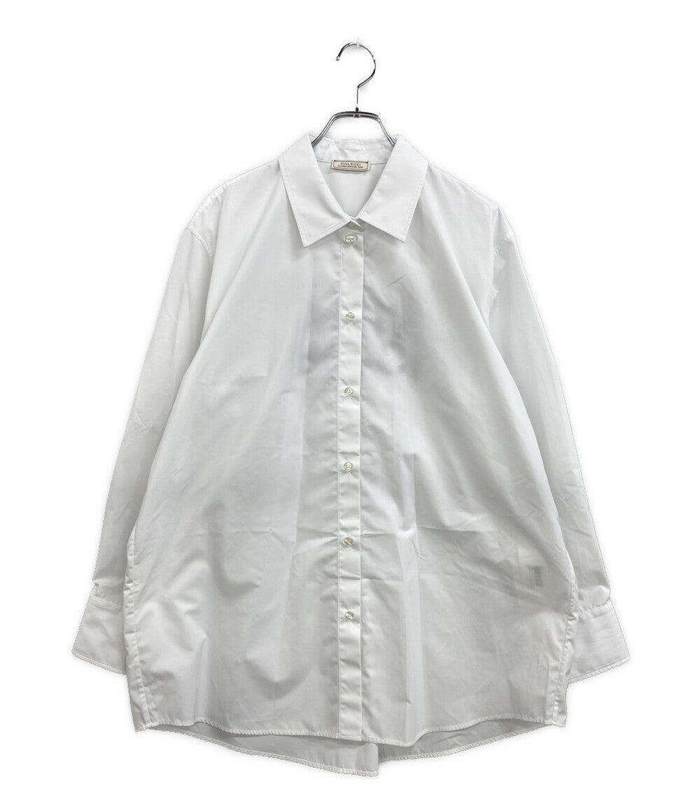 NINA RICCI 長袖シャツ バックロゴ刺繍 22ECTO038CO1015 レディース SIZE 40 ニナリッチ