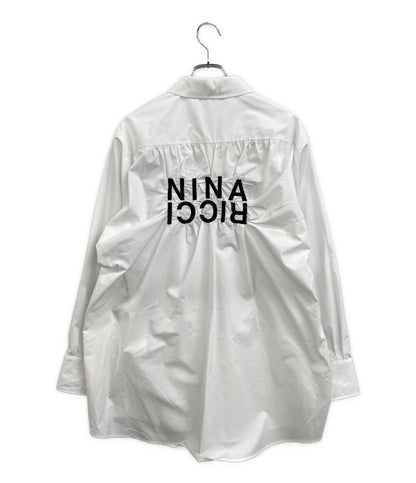 NINA RICCI 長袖シャツ バックロゴ刺繍 22ECTO038CO1015 レディース SIZE 40 ニナリッチ