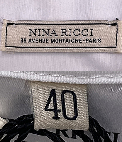 NINA RICCI 長袖シャツ バックロゴ刺繍 22ECTO038CO1015 レディース SIZE 40 ニナリッチ
