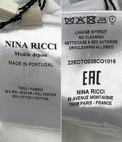 NINA RICCI 長袖シャツ バックロゴ刺繍 22ECTO038CO1015 レディース SIZE 40 ニナリッチ