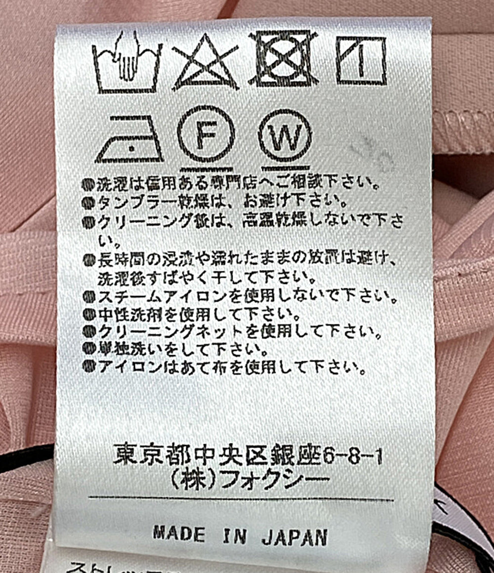 美品 foxey new york ノースリーブワンピース 41693-NS00F622PR レディース SIZE 38 フォクシー ニューヨーク