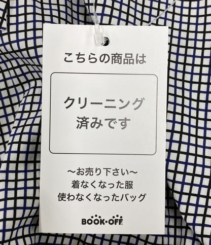 PLAN C 長袖シャツワンピース ABCAB07KH1TC014 チェック柄 ファブリックテープベルト付 レディース SIZE 38 プラン シー