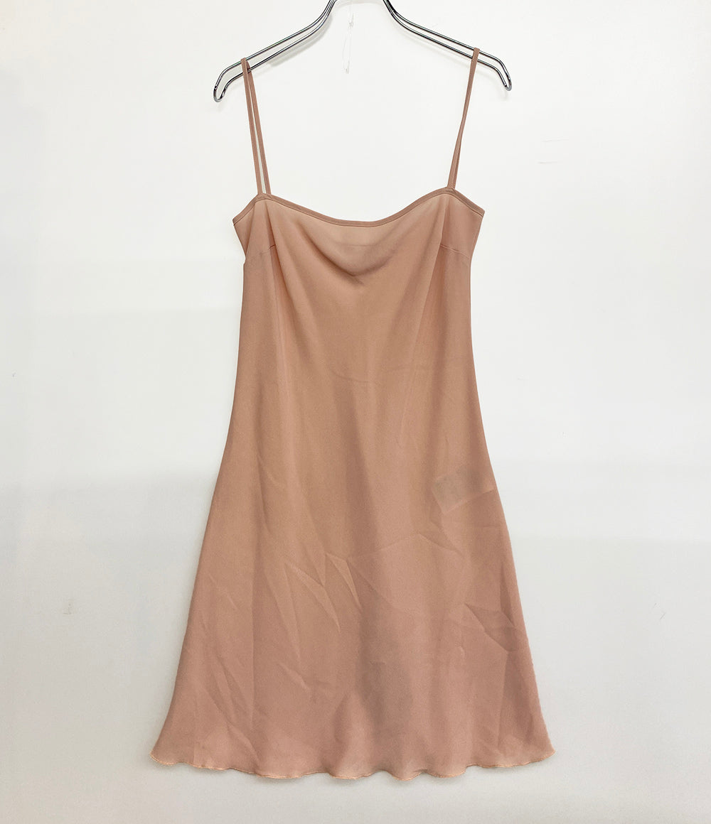 RED VALENTINO ノースリーブワンピース TR3VA11B4TB 総レース ピンクベージュ レディース SIZE 40 レッドヴァレンティノ