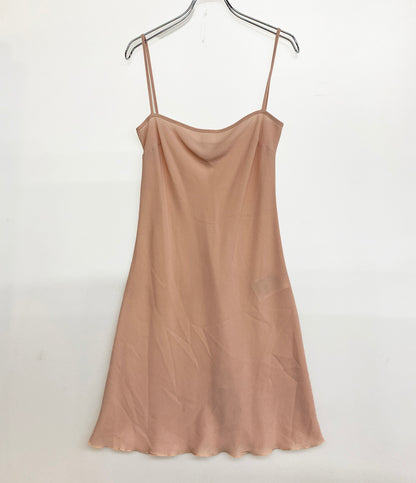 RED VALENTINO ノースリーブワンピース TR3VA11B4TB 総レース ピンクベージュ レディース SIZE 40 レッドヴァレンティノ