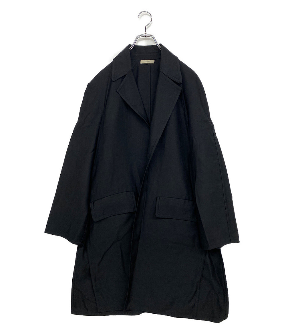 CELINE ウールチェスターコート レディース ブラック レディース SIZE 40 セリーヌ