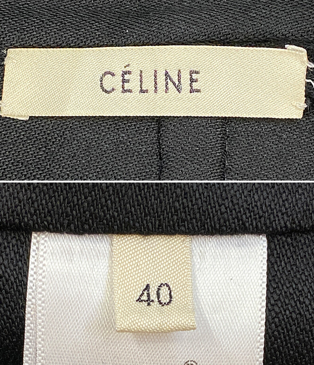 CELINE ウールチェスターコート レディース ブラック レディース SIZE 40 セリーヌ