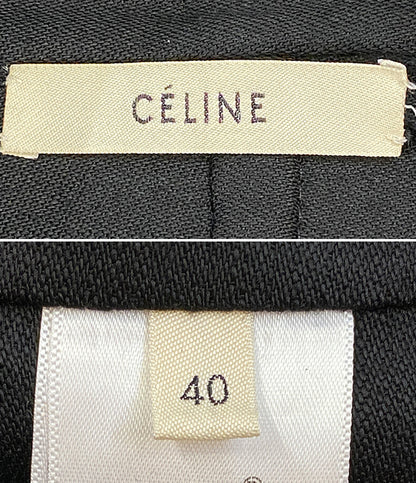 CELINE ウールチェスターコート レディース ブラック レディース SIZE 40 セリーヌ
