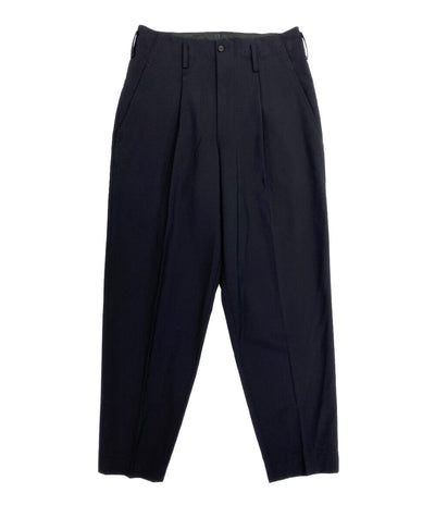 YOHJI YAMAMOTO タック入りワイドパンツ ネイビー メンズ SIZE S ヨウジヤマモト