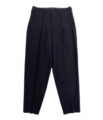 YOHJI YAMAMOTO タック入りワイドパンツ ネイビー メンズ SIZE S ヨウジヤマモト