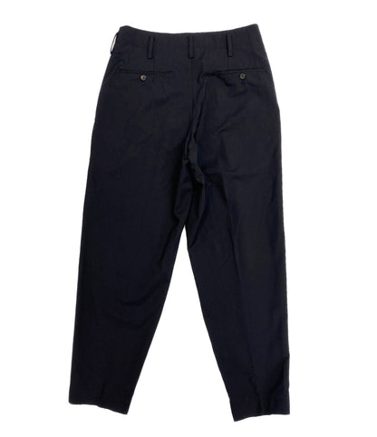 YOHJI YAMAMOTO タック入りワイドパンツ ネイビー メンズ SIZE S ヨウジヤマモト