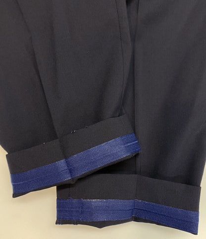 YOHJI YAMAMOTO タック入りワイドパンツ ネイビー メンズ SIZE S ヨウジヤマモト
