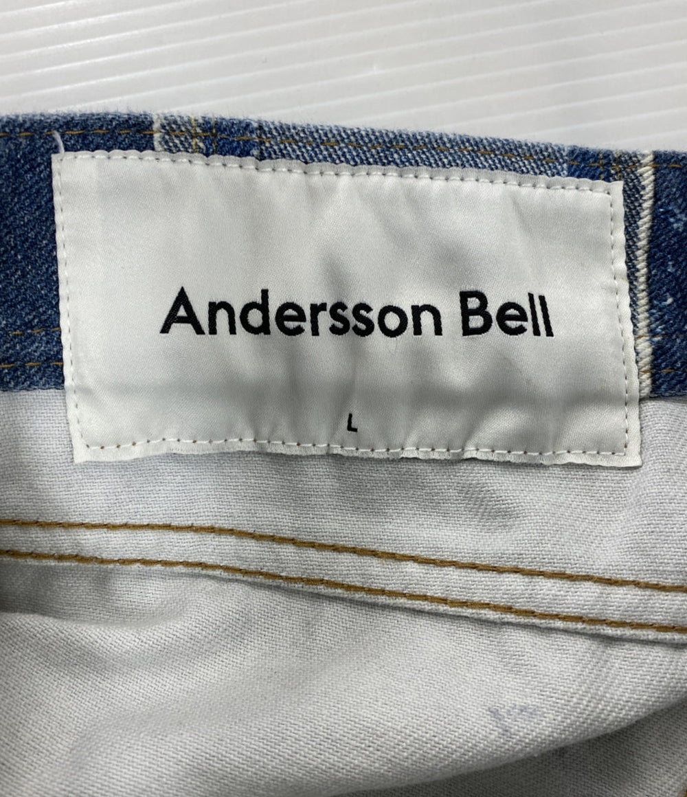 ANDERSSON BELL アンダーソンベル デニムパンツ RODE PATCHWORK PRINT DENIM 21AW メンズ SIZE L