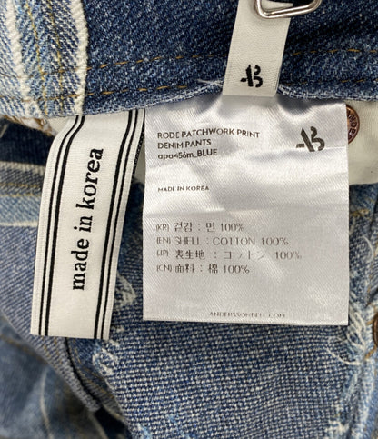 ANDERSSON BELL アンダーソンベル デニムパンツ RODE PATCHWORK PRINT DENIM 21AW メンズ SIZE L