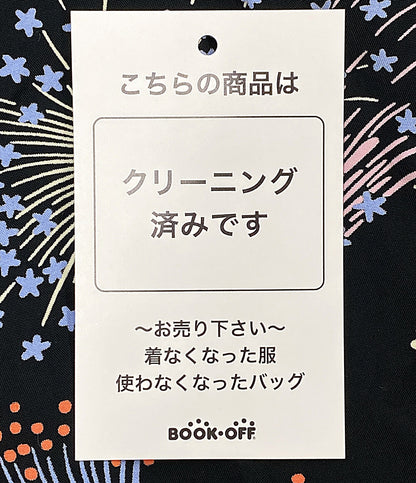 美品 SUN SURF 半袖シャツ 花火 ブラック地 SS37837JS メンズ SIZE M サンサーフ