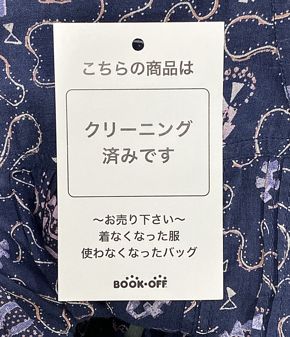 ISABEL MARANT ETOILE 長袖ワンピース ネイビー ペイズリー柄 78-06-13-06006 レディース SIZE 36 イザベルマランエトワール