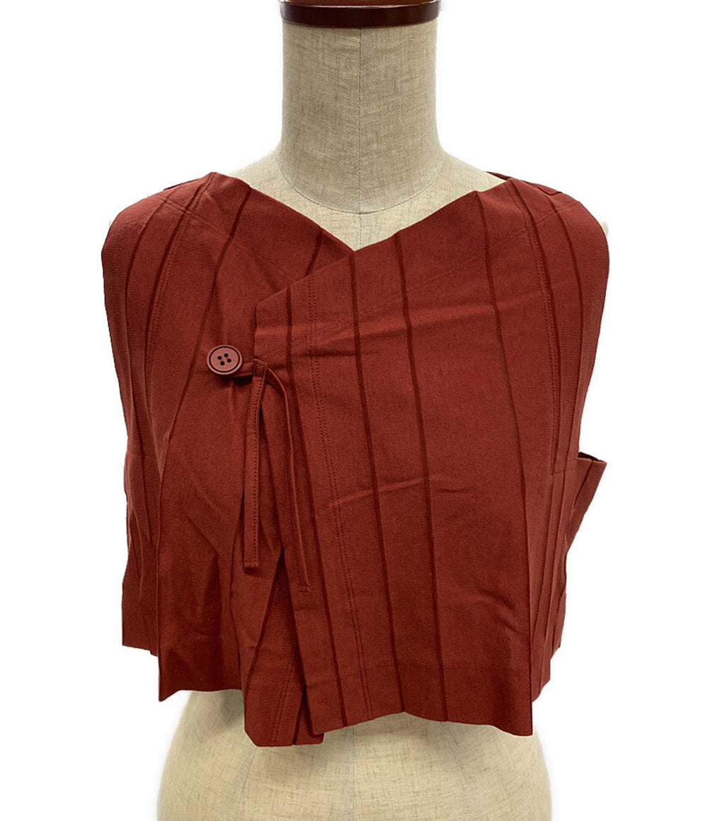 ISSEY MIYAKE ベスト IM82JE508 ストライプ レディース SIZE 2 イッセイミヤケ