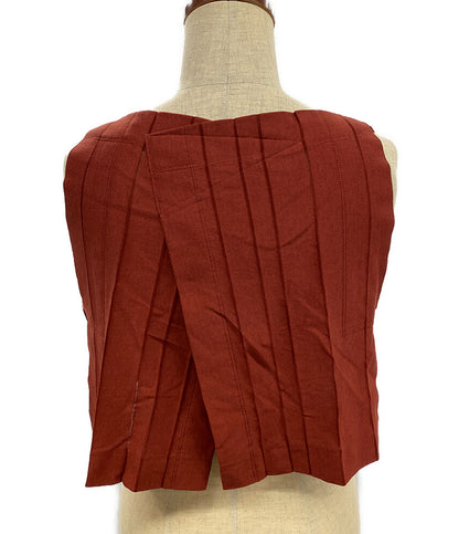 ISSEY MIYAKE ベスト IM82JE508 ストライプ レディース SIZE 2 イッセイミヤケ