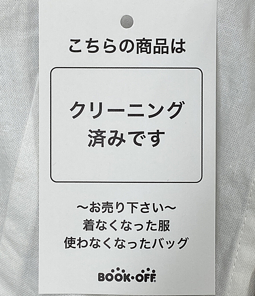 CYGNE シーニュ 七分袖ブラウス ビッグカラー ホワイト ショート丈 レディース SIZE -