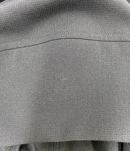 M'S GRACY 五分袖ブラウス ネイビー リボンファスナープル CR-414306 レディース SIZE 38 エムズグレイシー