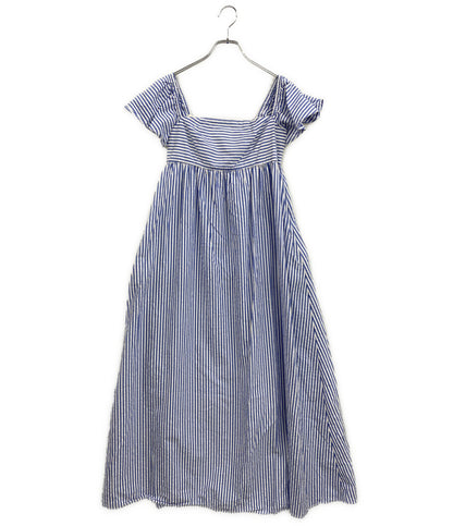 Ron Herman 半袖ワンピース ストライプ ギャザー 2910300078 レディース SIZE XS ロンハーマン
