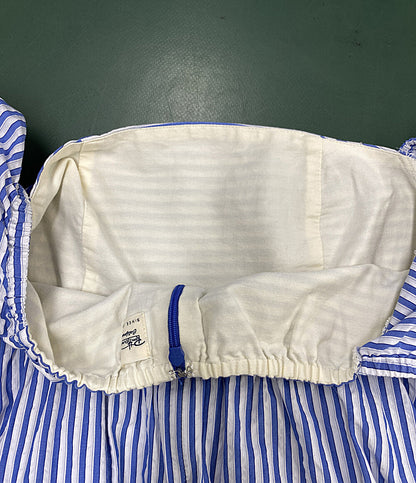 Ron Herman 半袖ワンピース ストライプ ギャザー 2910300078 レディース SIZE XS ロンハーマン