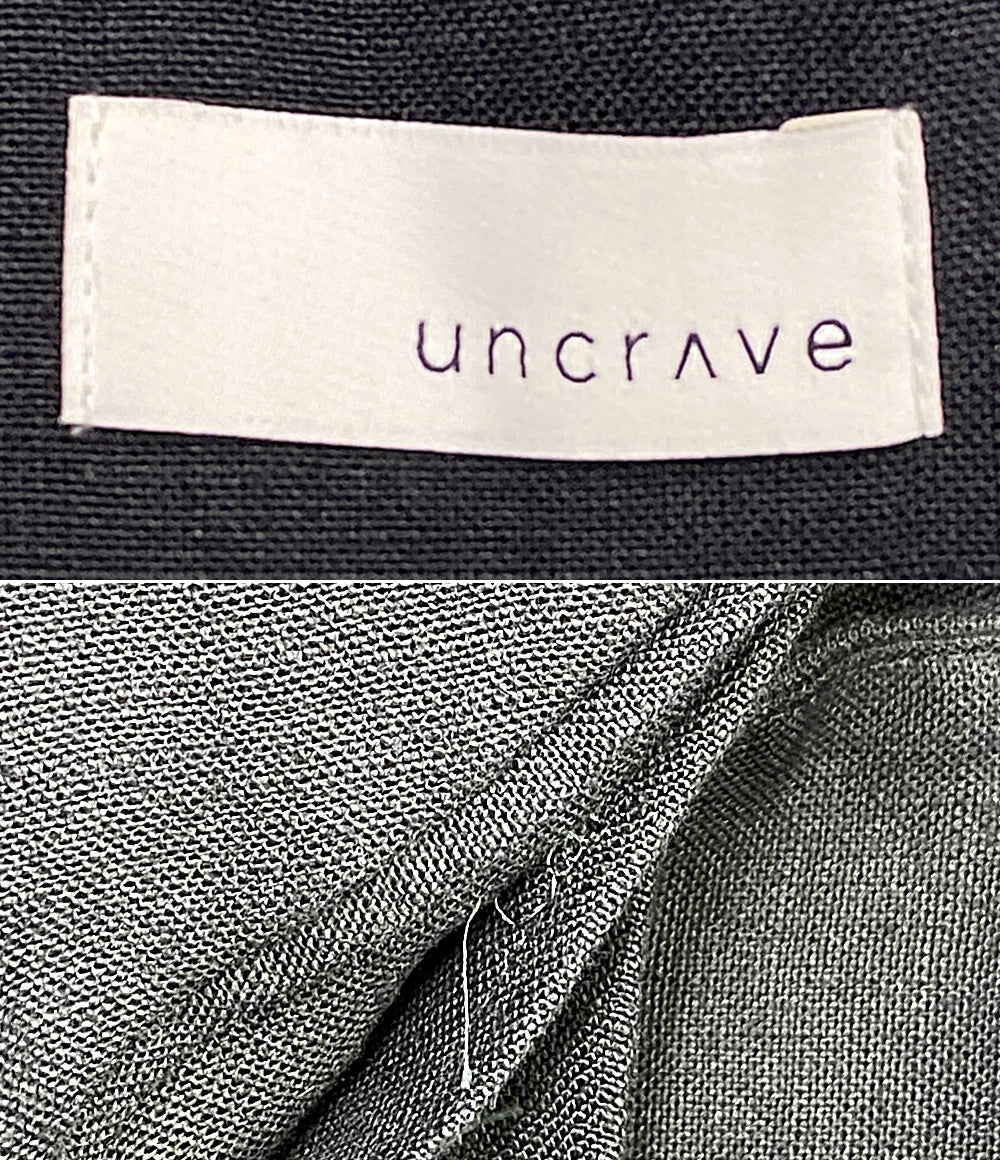 uncrave アンクレイヴ ロングジレワンピース リネン100% ブラック 7025588 レディース SIZE 2