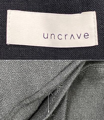 uncrave アンクレイヴ ロングジレワンピース リネン100% ブラック 7025588 レディース SIZE 2