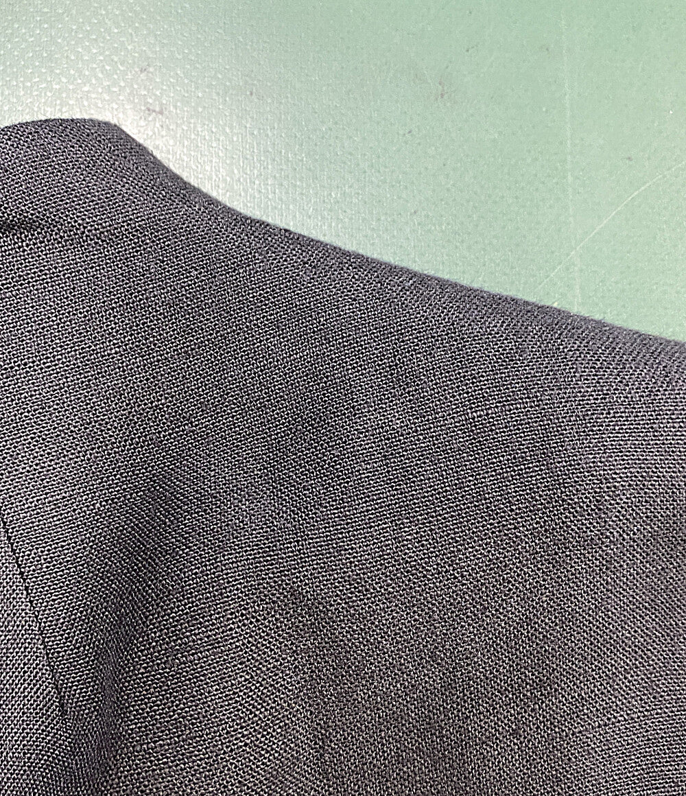 uncrave アンクレイヴ ロングジレワンピース リネン100% ブラック 7025588 レディース SIZE 2