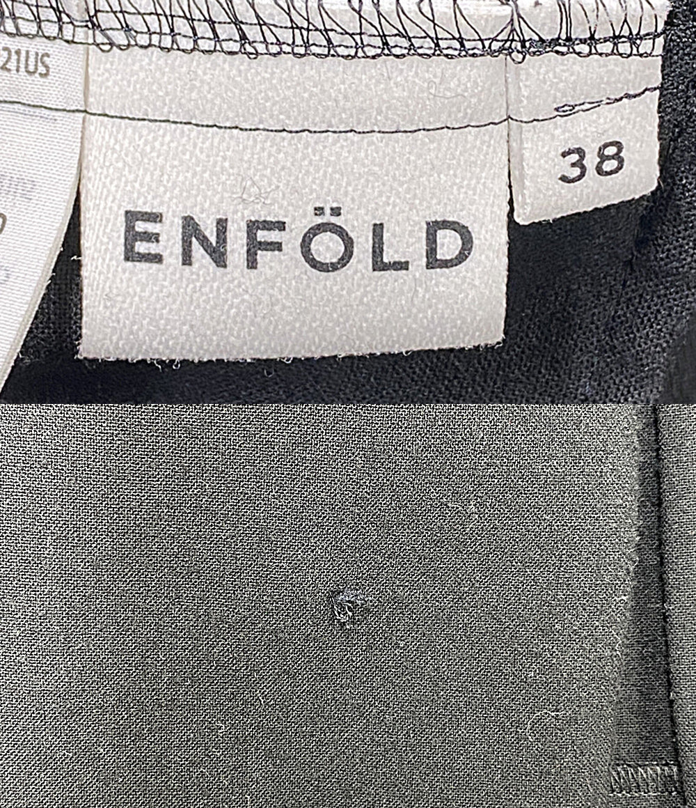 ENFOLD ノースリーブワンピース ブラック 300HS233-0970 レディース SIZE 38 エンフォルド