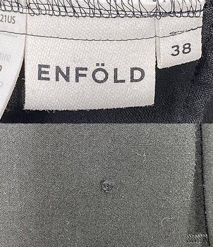 ENFOLD ノースリーブワンピース ブラック 300HS233-0970 レディース SIZE 38 エンフォルド