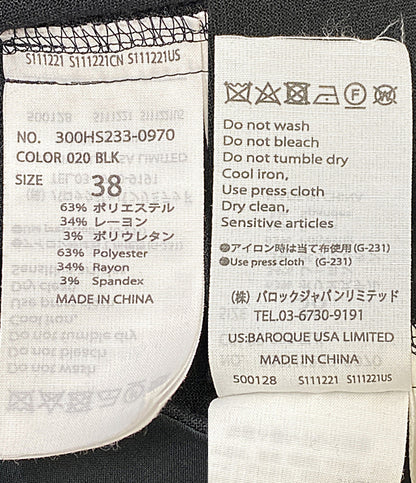 ENFOLD ノースリーブワンピース ブラック 300HS233-0970 レディース SIZE 38 エンフォルド