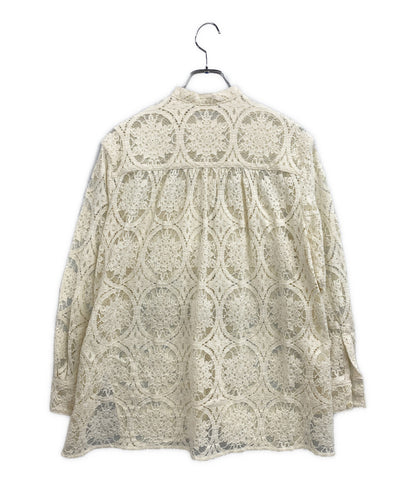 美品 BALLSEY(TOMORROWLAND) 長袖ブラウス サークルコードレーススタンダード 11-01-42-01233 レディース SIZE 36 ボールジー