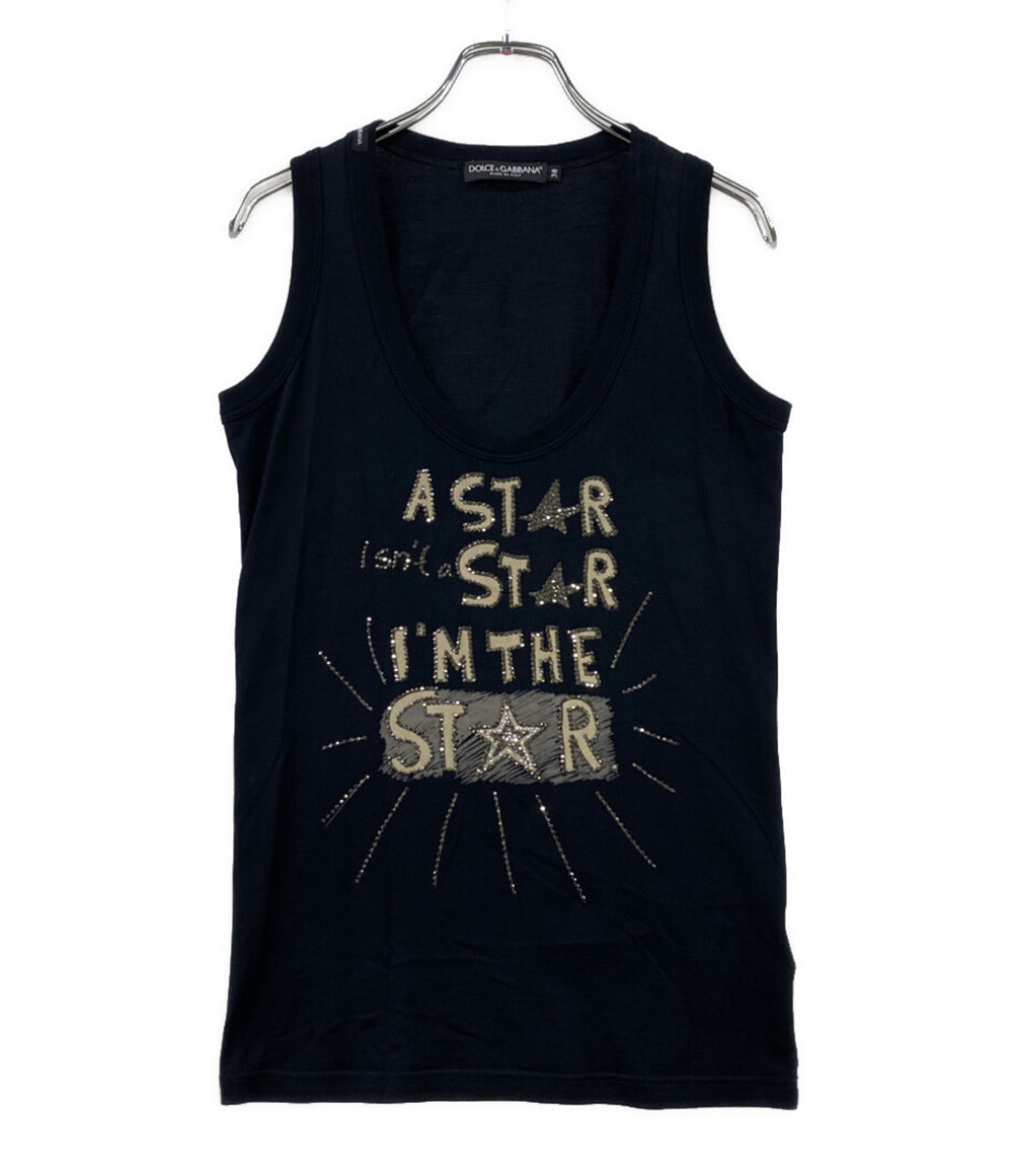 DOLCE & GABBANA タンクトップ STAR レディース SIZE 38 ドルチェアンドガッバーナ