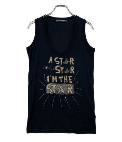DOLCE & GABBANA タンクトップ STAR レディース SIZE 38 ドルチェアンドガッバーナ