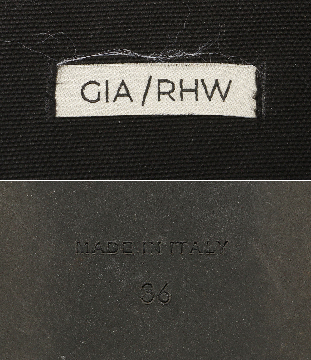 GIA/RHW ジア アールエイチダブリュー サンダル ROSIE 4 CANVAS アンクルストラップ レディース SIZE 36