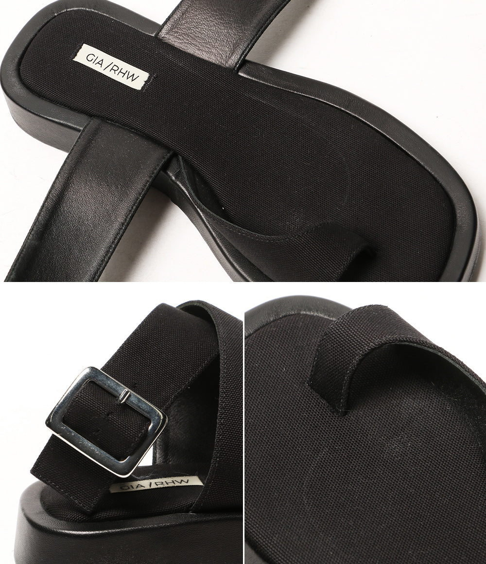 GIA/RHW ジア アールエイチダブリュー サンダル ROSIE 4 CANVAS アンクルストラップ レディース SIZE 36