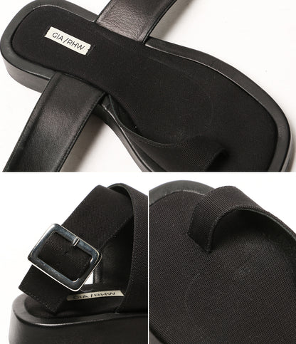GIA/RHW ジア アールエイチダブリュー サンダル ROSIE 4 CANVAS アンクルストラップ レディース SIZE 36