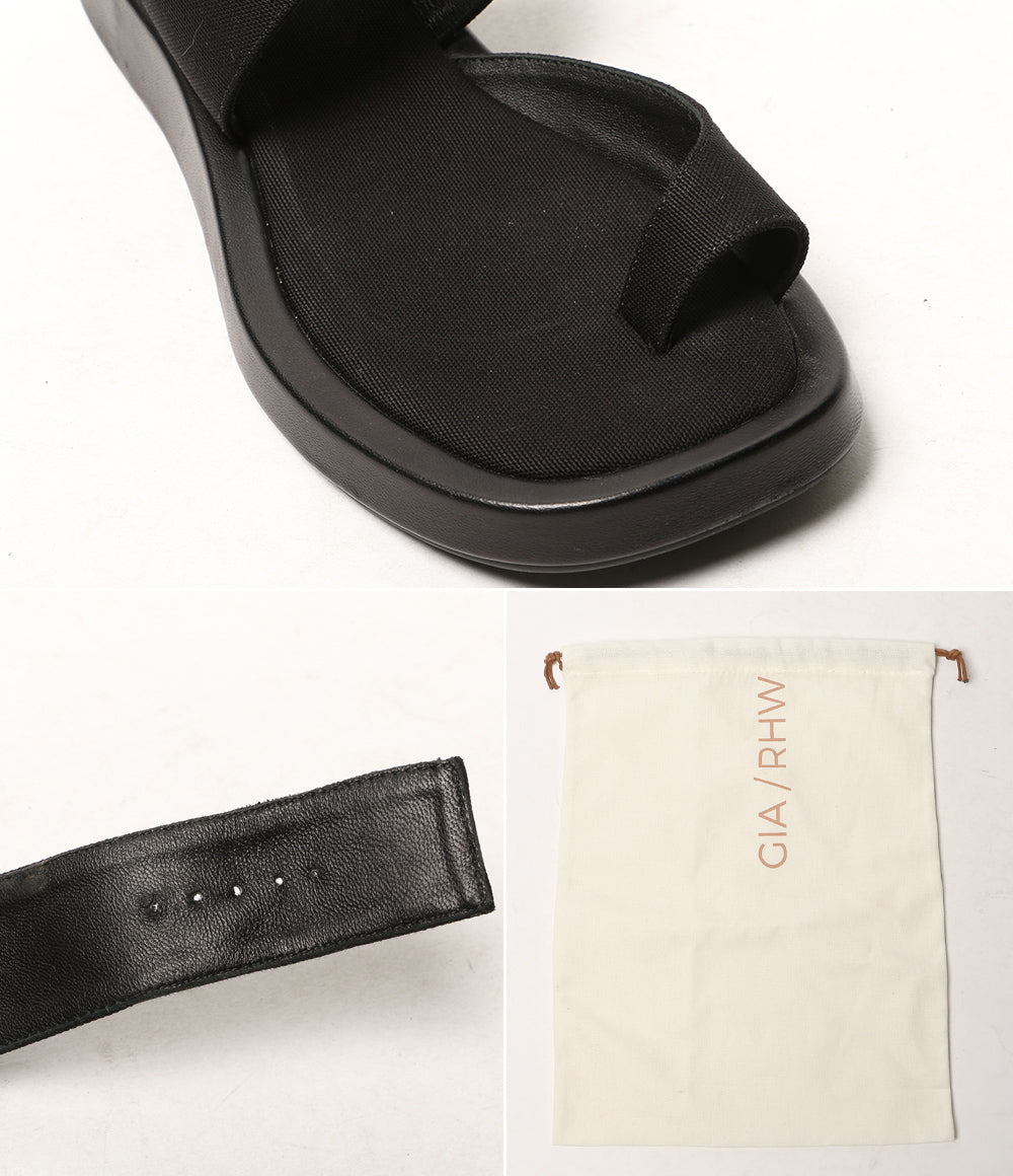 GIA/RHW ジア アールエイチダブリュー サンダル ROSIE 4 CANVAS アンクルストラップ レディース SIZE 36