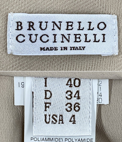 BRUNELLO CUCINELLI Dバックルベルト チュールスカート 66EN005 レディース SIZE I40 ブルネロクチネリ