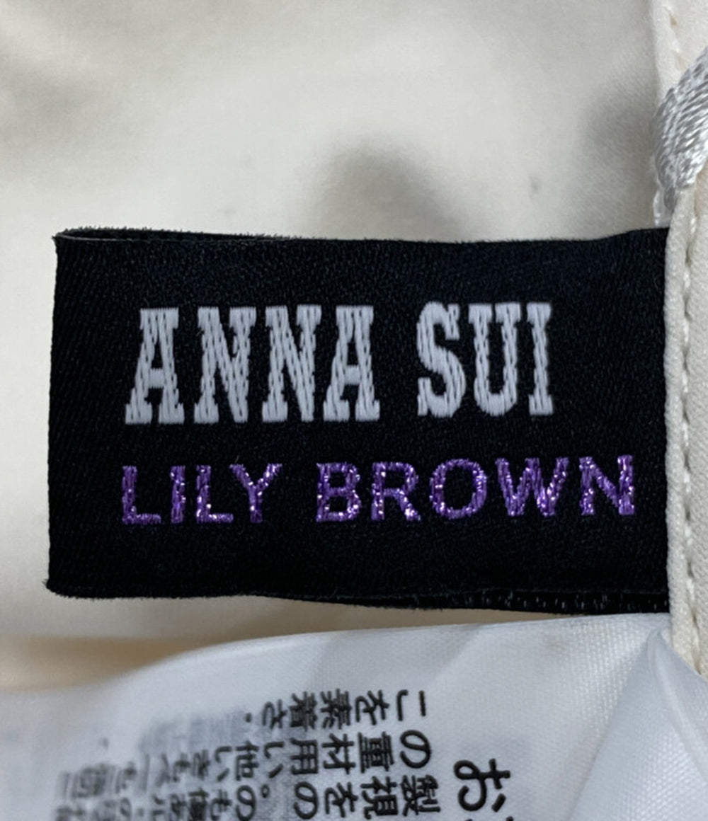 Lily Brown×ANNA SUI アナスイ キャミワンピース レースロングキャミドレス 25AW LWFO254114 レディース SIZE - リリー ブラウン