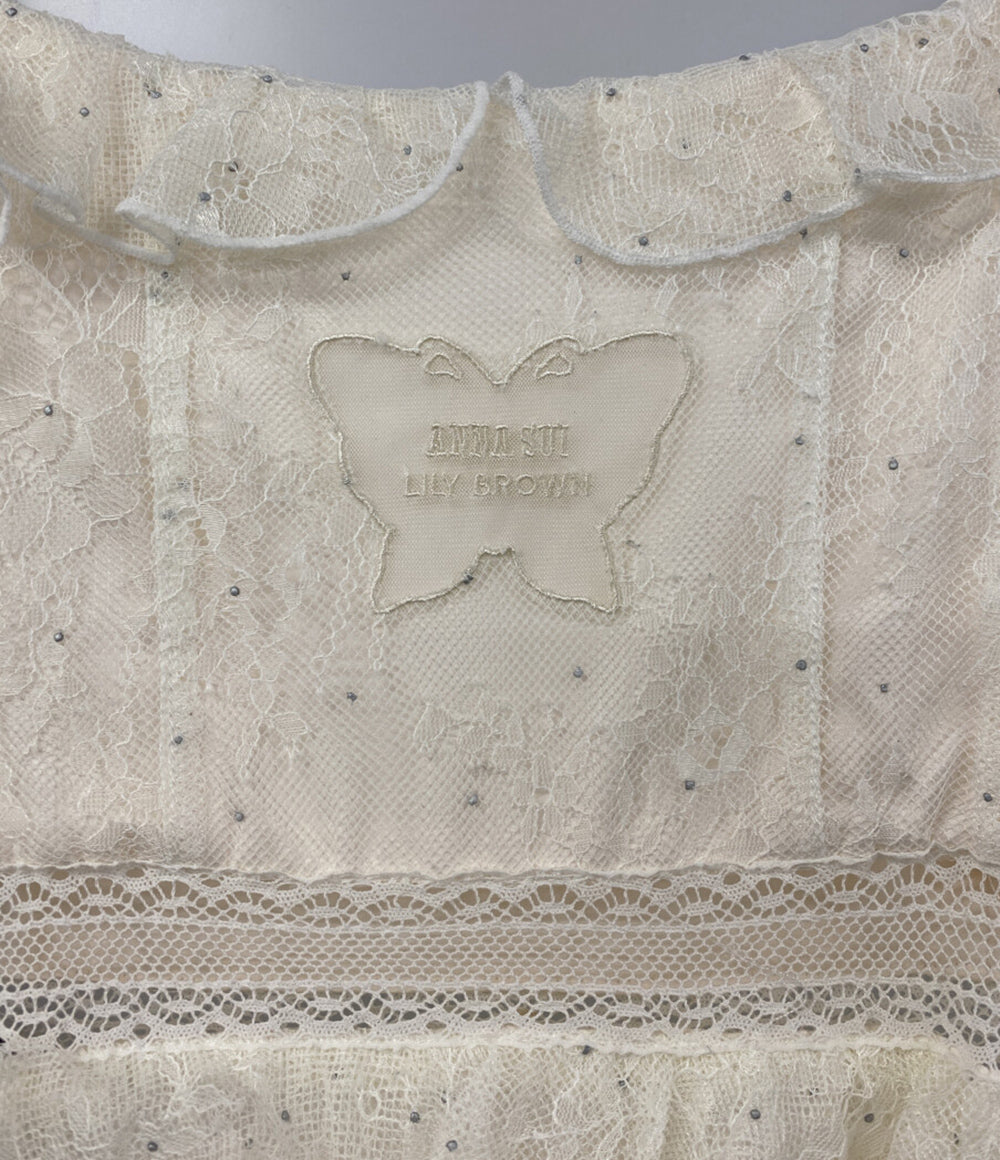 Lily Brown×ANNA SUI アナスイ キャミワンピース レースロングキャミドレス 25AW LWFO254114 レディース SIZE - リリー ブラウン