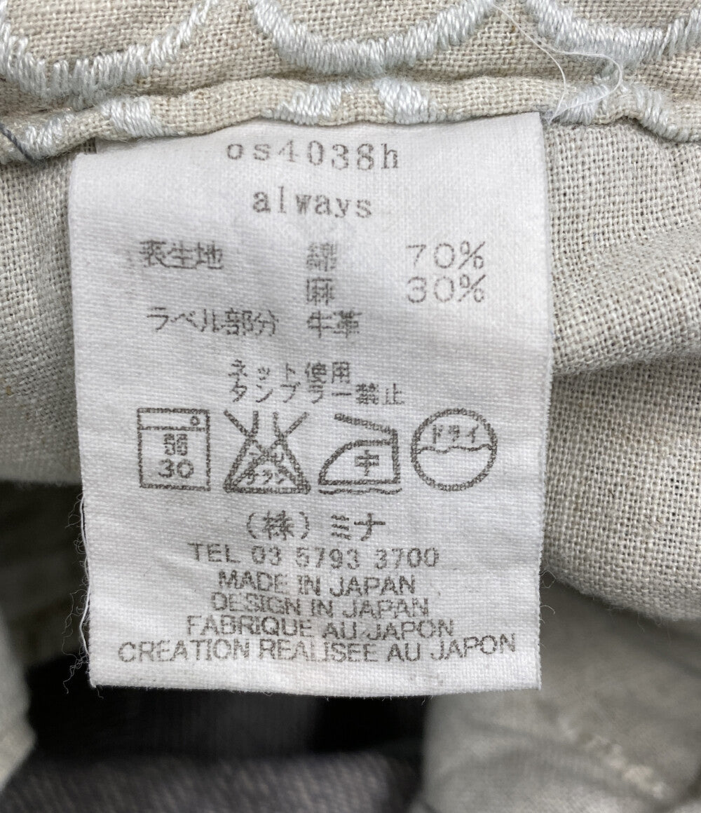 mina perhonen デニムパンツ os4038h グレー メンズ SIZE L ミナペルホネン