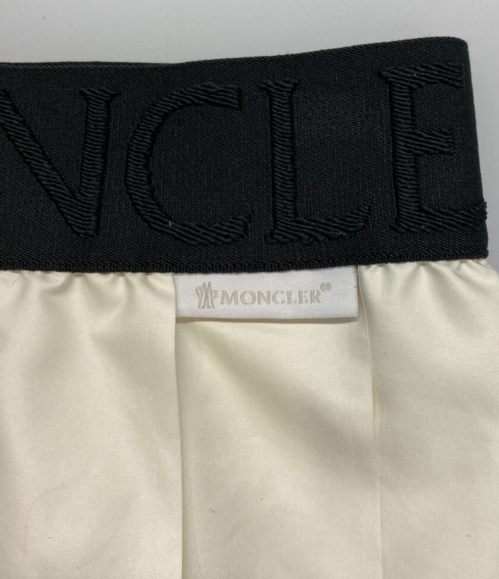 MONCLER スカート 23529612EHJP ホワイト プリーツ ロゴプリント キッズ SIZE 116cm モンクレール