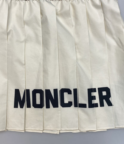 MONCLER スカート 23529612EHJP ホワイト プリーツ ロゴプリント キッズ SIZE 116cm モンクレール