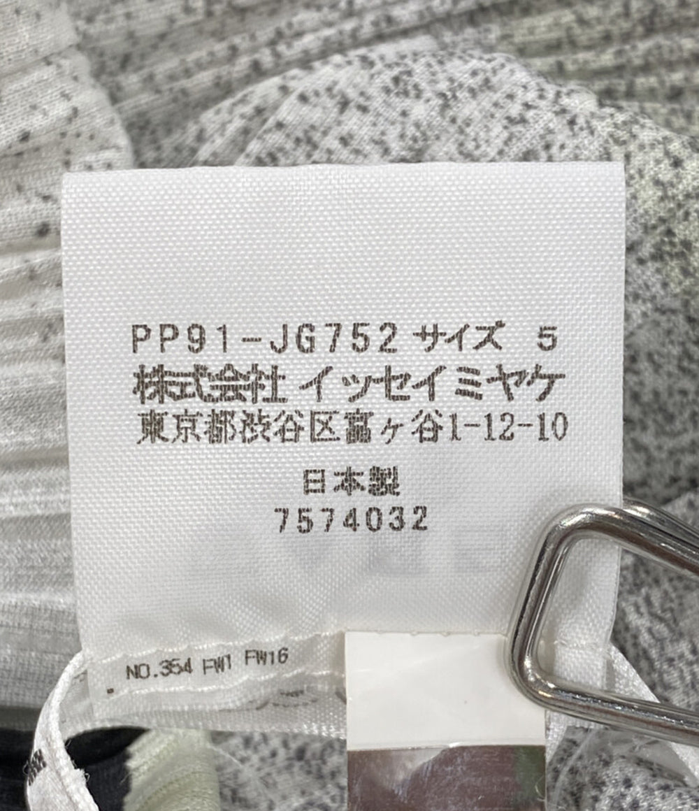 美品 PLEATS PLEASE スカート 総柄 横プリーツ PP91-JG752 レディース SIZE 5 プリーツプリーズ