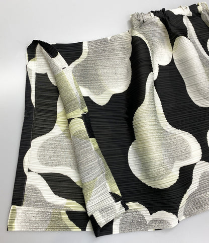 美品 PLEATS PLEASE スカート 総柄 横プリーツ PP91-JG752 レディース SIZE 5 プリーツプリーズ