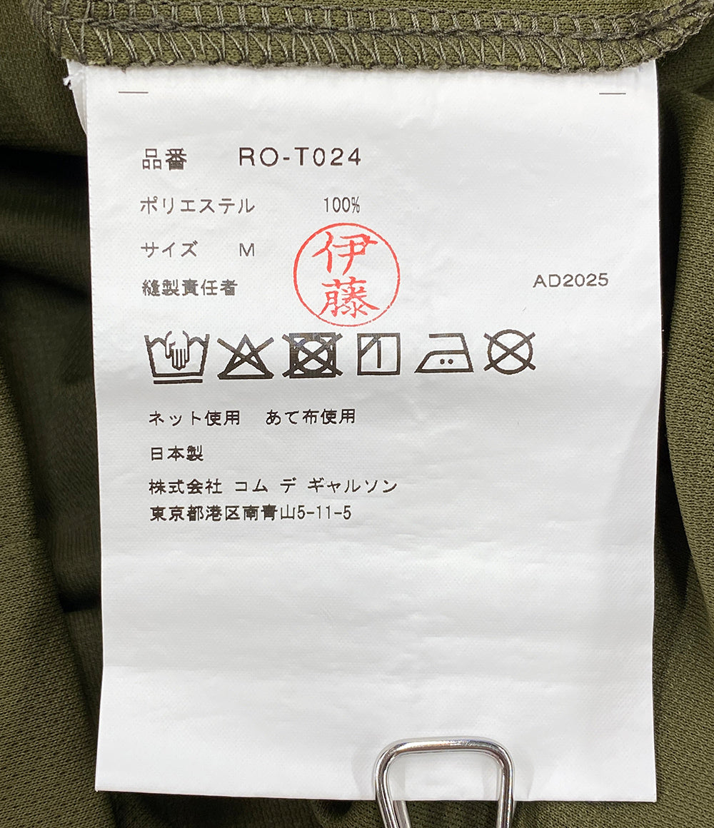 COMME des GARCONS COMME des GARCON RO-T024 バックロゴ半袖Ｔシャツ カーキ レディース SIZE M コムデギャルソン コムデギャルソン