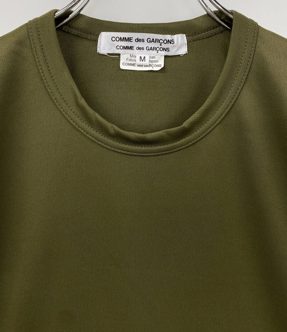 COMME des GARCONS COMME des GARCON RO-T024 バックロゴ半袖Ｔシャツ カーキ レディース SIZE M コムデギャルソン コムデギャルソン