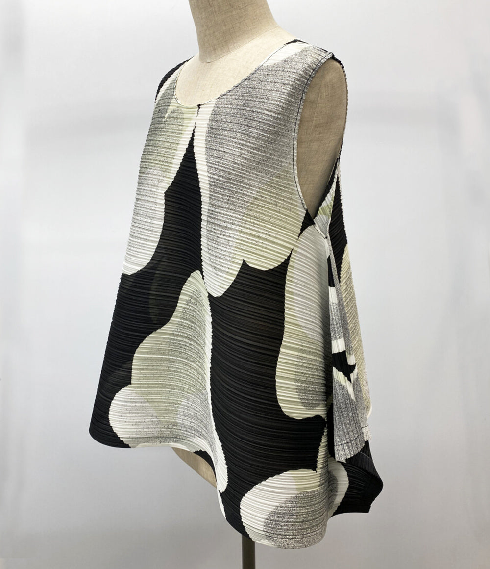 美品 PLEATS PLEASE カットソー MELT BOUNCE TOP PP91-JK751 レディース SIZE 3 プリーツプリーズ